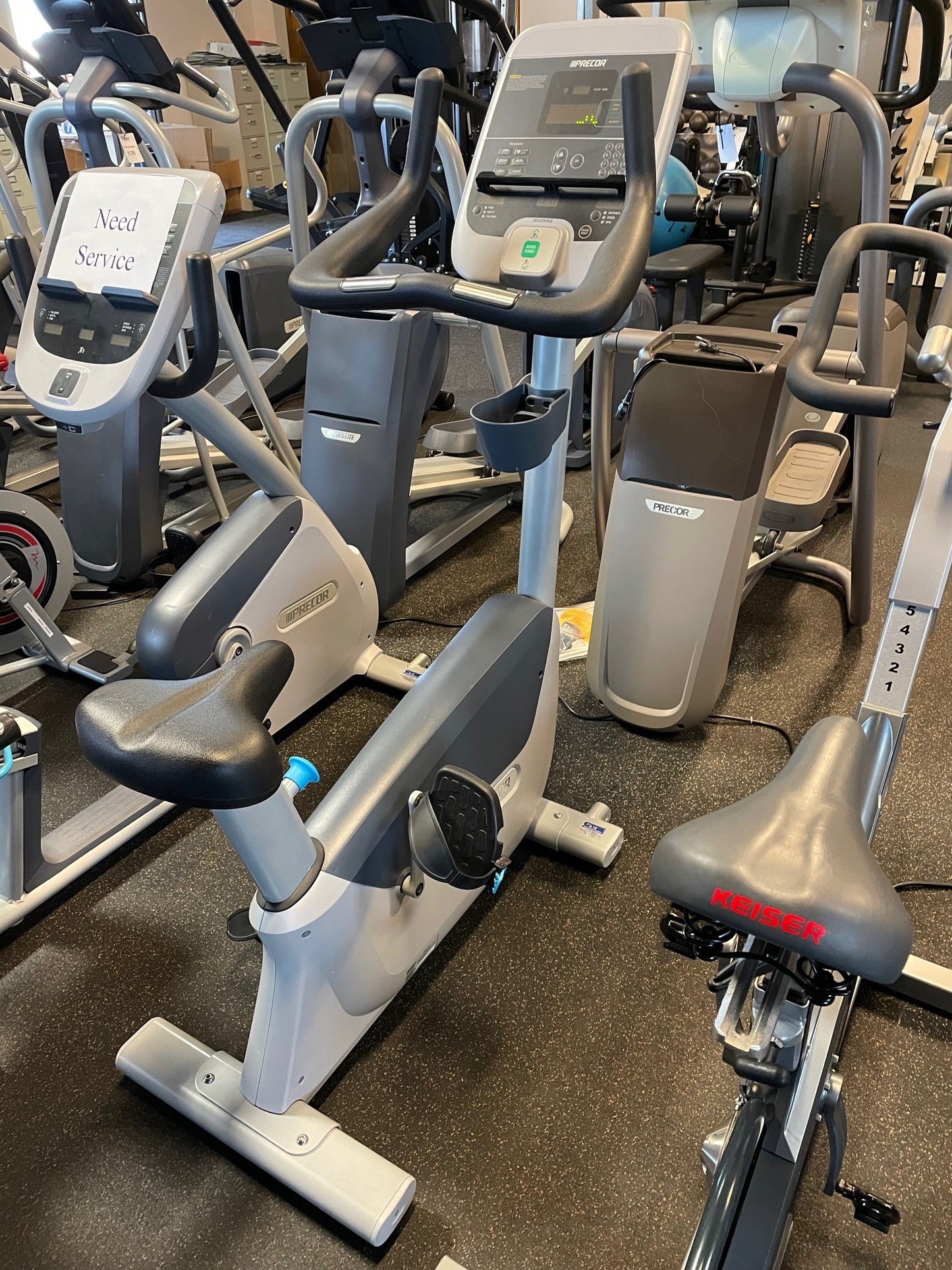 Used Precor UBK 615 Upright Bike