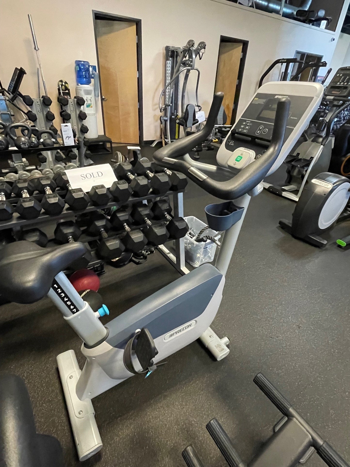 Used Precor UBK 615 Upright Bike