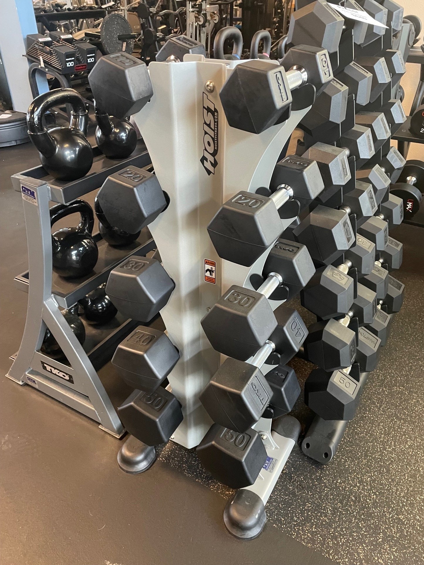 New TKO Dumbbells with New Vertical Stand
